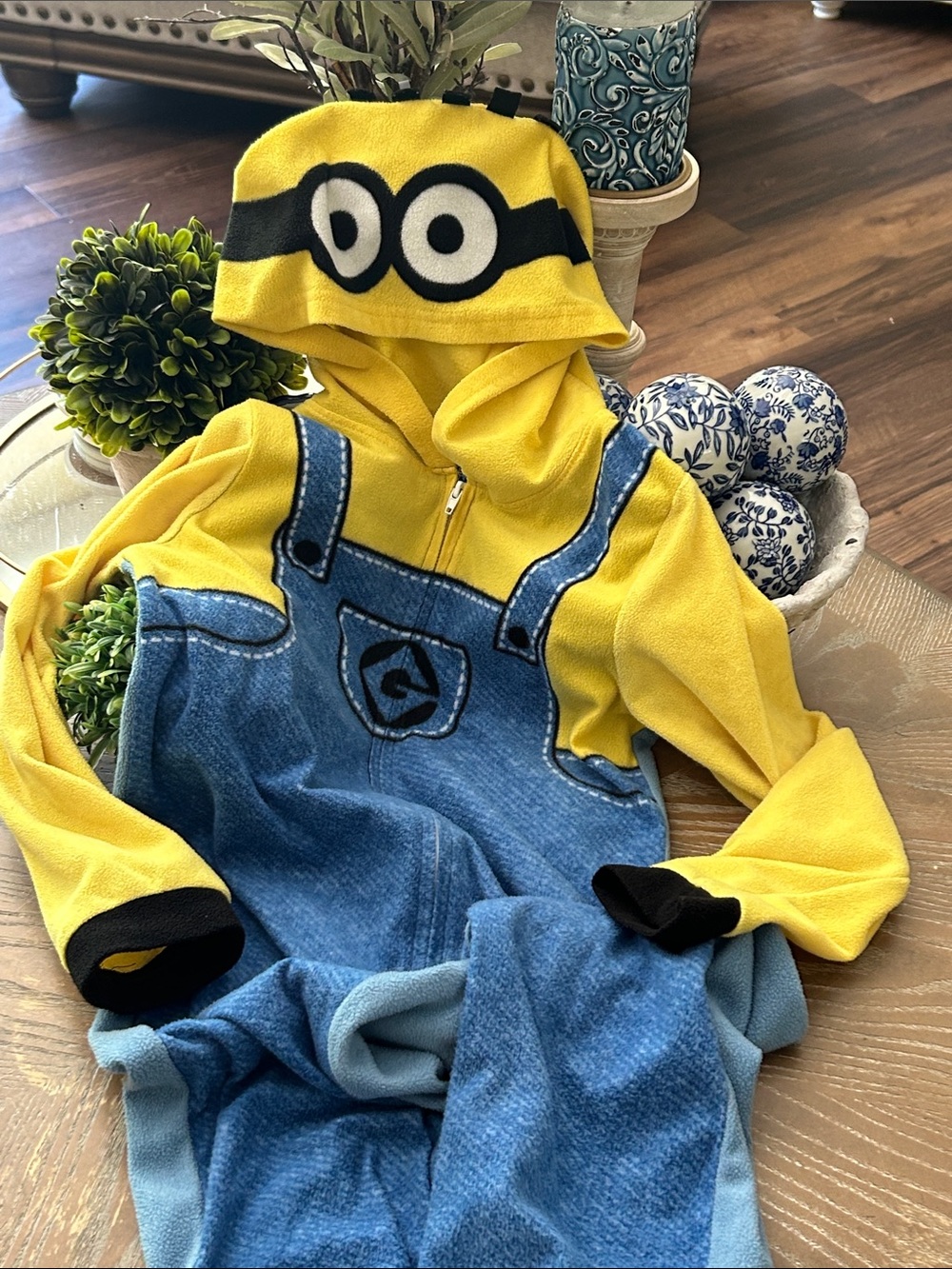 Kids Despicable Me Illumination Minions Hoodie Pajama Onesie